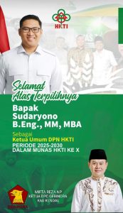Mifta Reza NP Beri Ucapan Selamat kepada Sudaryono sebagai Ketua Umum HKTI