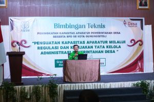 Aparatur Desa Se-Kota Gusit Ikut Bimtek. Cv. Aksara Wiguna Mandiri Sebagai Pelaksana Beri Pelayanan Terbaik