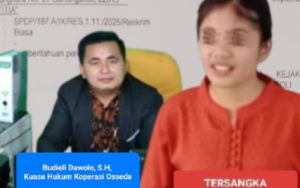 Ester Aulya Mendrofa Ditetapkan Tersangka Kasus Dugaan Penggelapan Dikoperasi Osseda, Budieli Apresiasi Penyidik Polres Nias