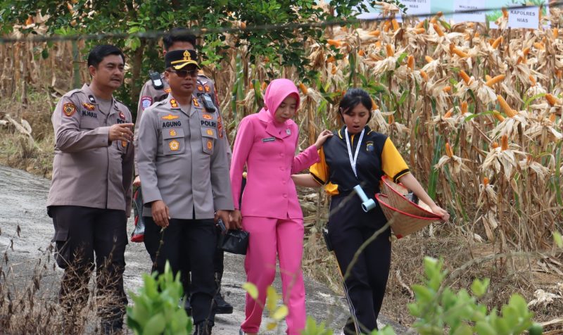 Kapolres Nias Hadiri Panen Jagung Serentak Quartal III Via Zoom Bersama Kapolri