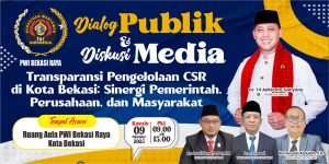 Walikota Tak Hadir, PWI Bekasi Raya Tetap Menggelar Dialog Publik Pengelolaan Dana CSR