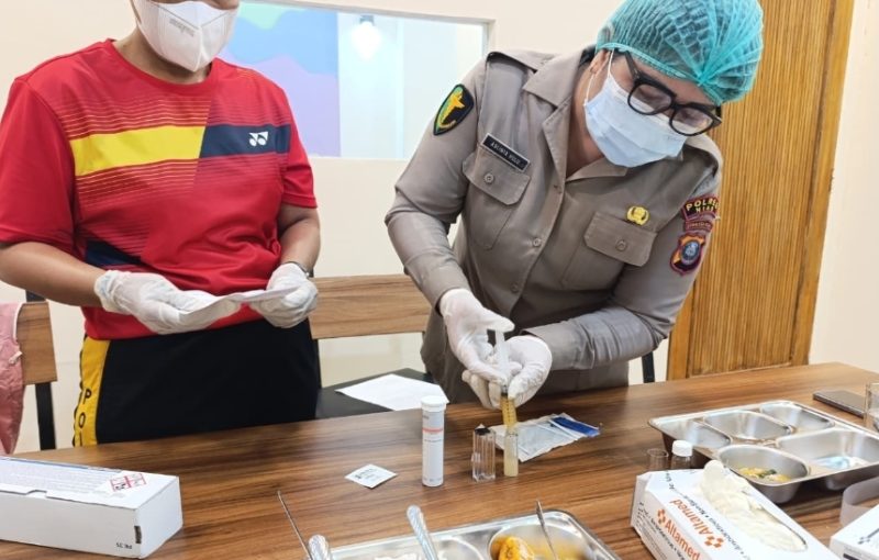 Pastikan Makanan Bergizi Sesuai Standar, Ps.Kasi Dokkes Polres Nias Lakukan Gegiatan Safety Food Pukul 05.00 Wib Dini Hari