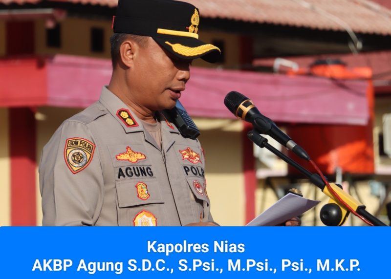 Kapolres Nias Pimpin Sertijab, Berharap Pejabat Baru Menjalankan Peran Manajerial